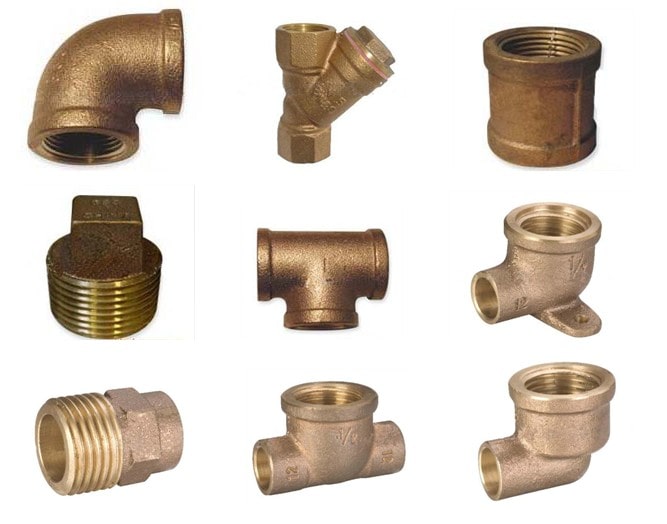 Bronze Pipe fitting types