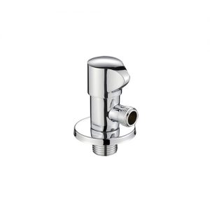 Chromed 90 Degree Round Handle Quick Open Bathroom Brass Angle valve