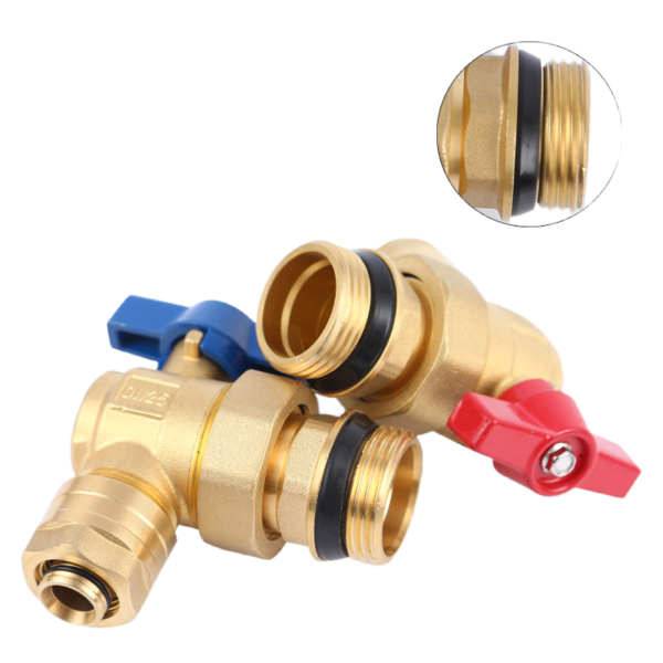 Forged brass ball valve with union