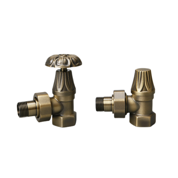 Angle Antique Thermostatic Radiator Valve - Image 3