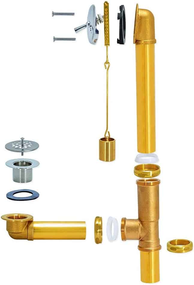 bath drain pipe 3 way