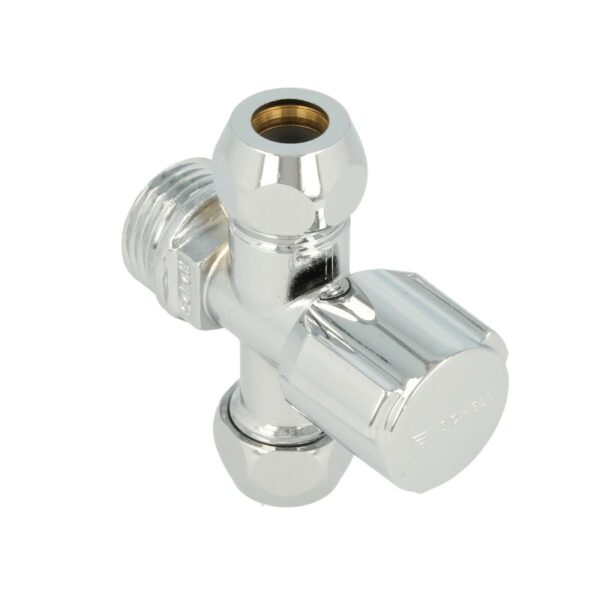 Water Shut off Valve Compression Outlet 3 way-0222b