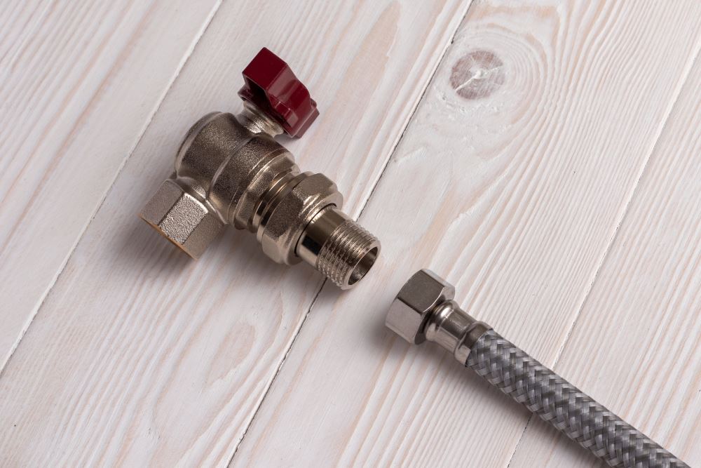 union ball valve with stainless steel hose