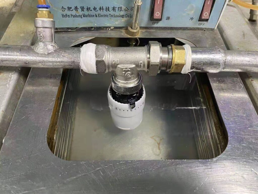 Radiator valve leak test