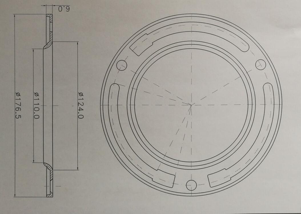 toilet flange drawing