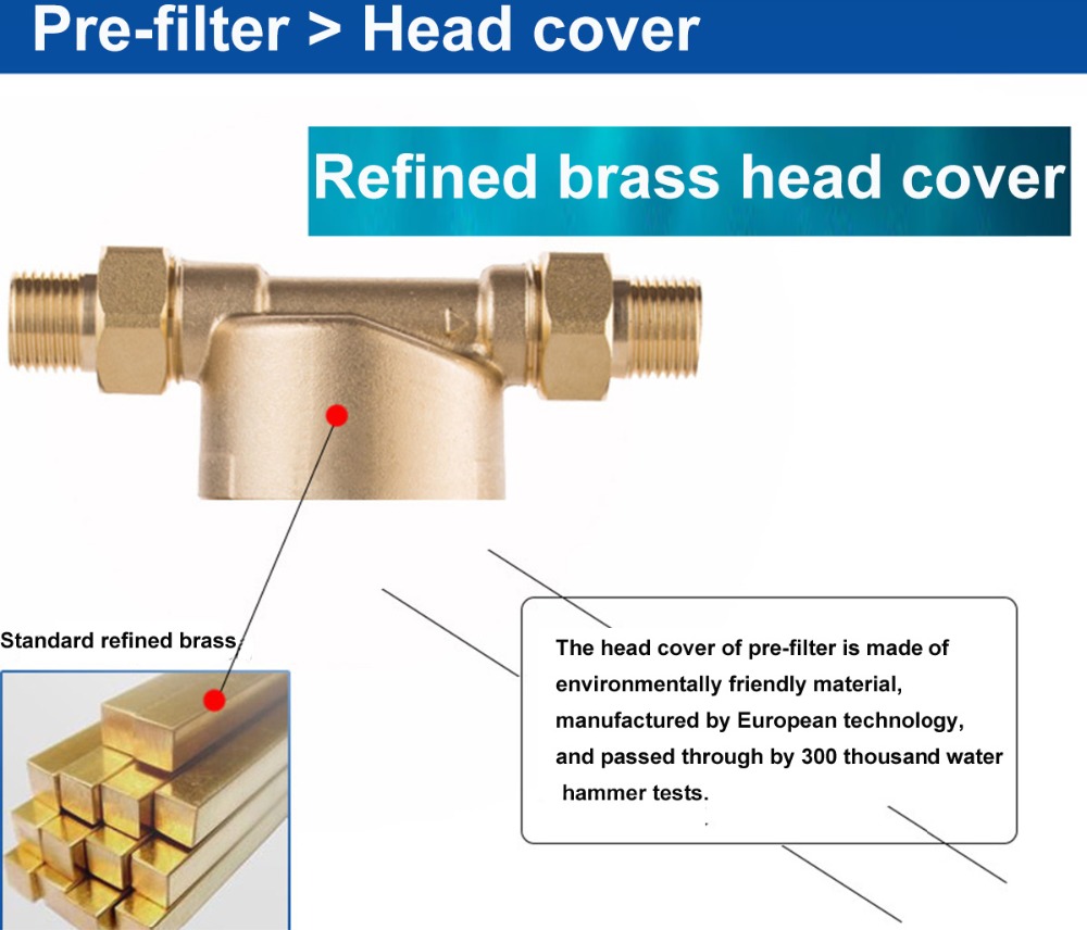 brass water pre filters