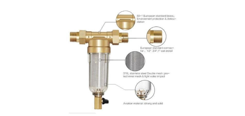 parts of a sediment filter