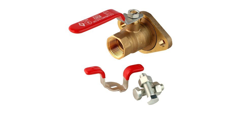 flanged brass isolation valve