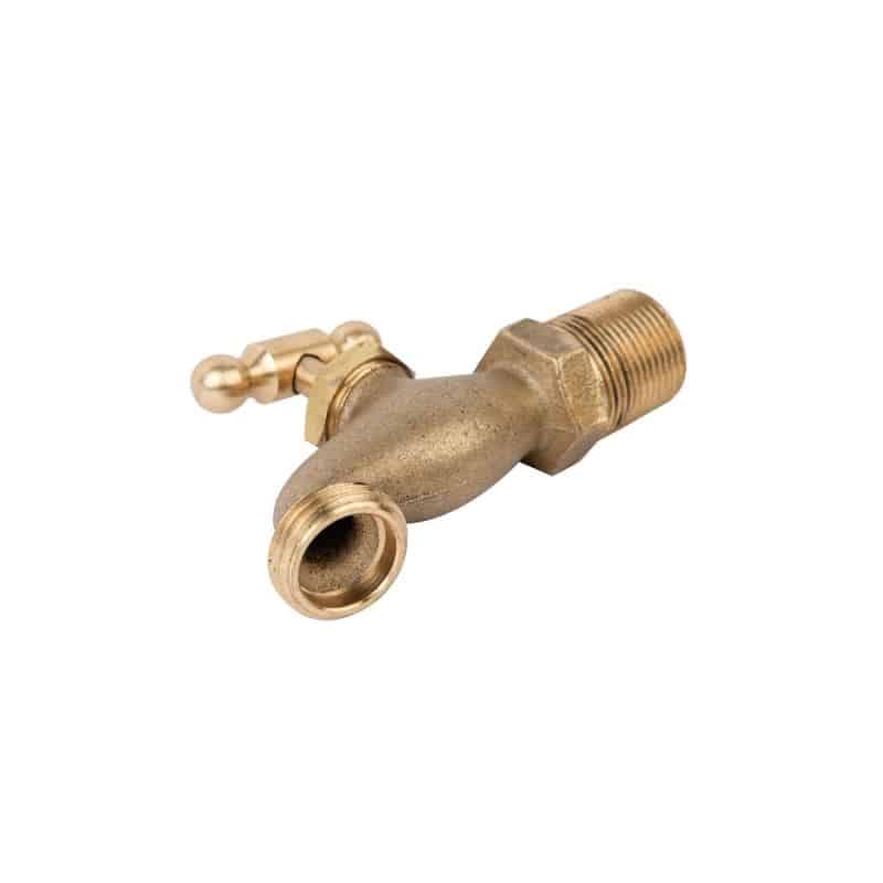 Irrigation hose bibb cock tap with 1/2 inch