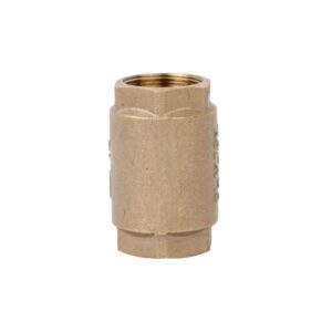 inline spring loaded check valve Brass