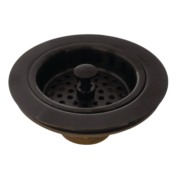 post style basket strainer with orb