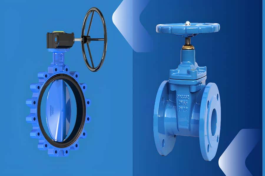 gate valve vs. butterfly valve