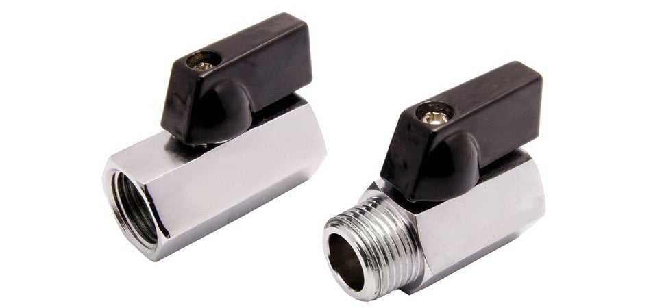 MINI ball valve with butterfly handle