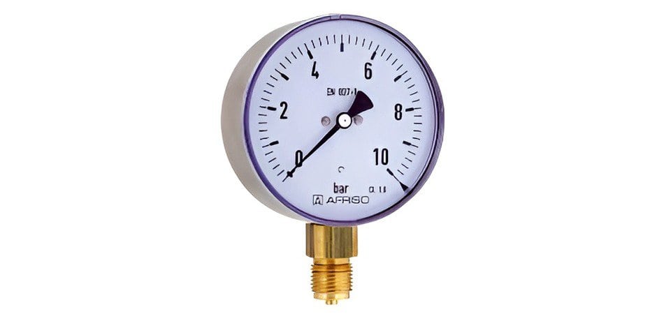 bourdon tube pressure gauge