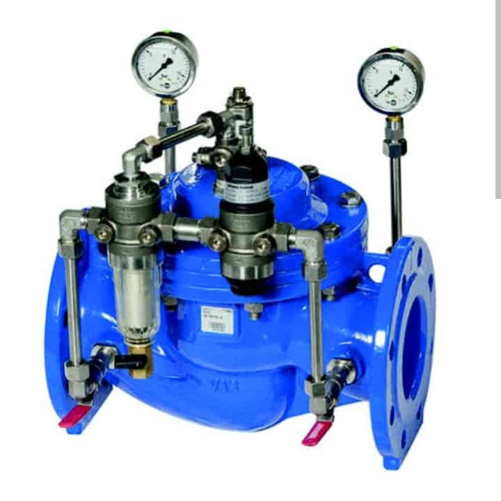 pilot operated pressure regulating valve