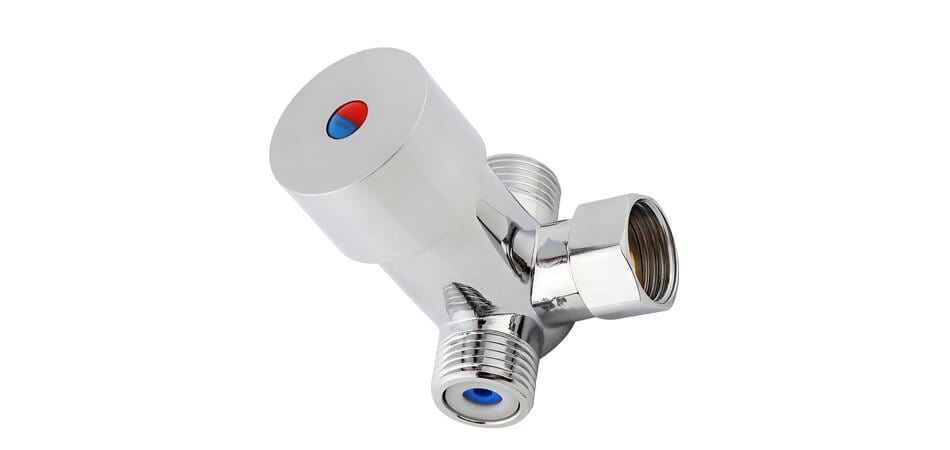 water temperature control valve with chrome plated
