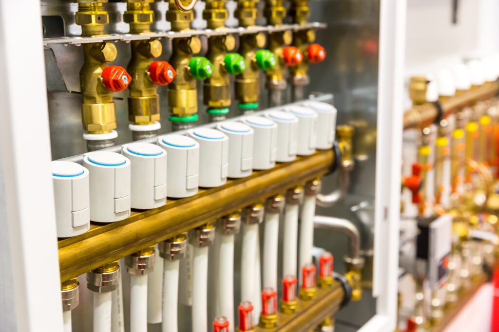 Heating floor system collector HVAC