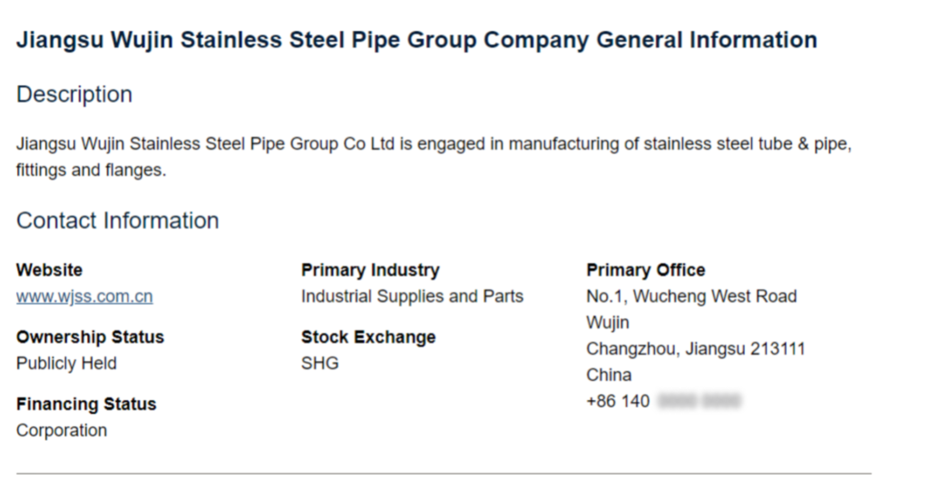 jiangsu wujin stainless steel