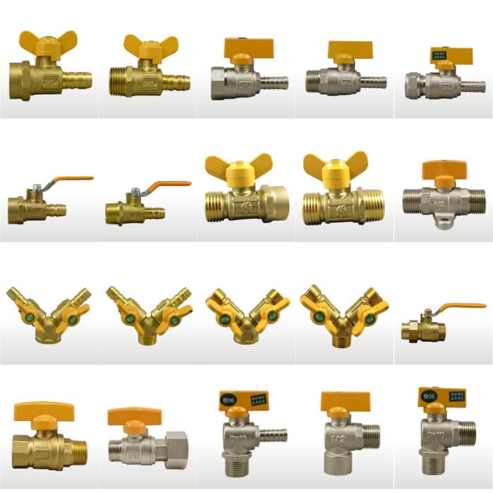 brass butterfly air valves