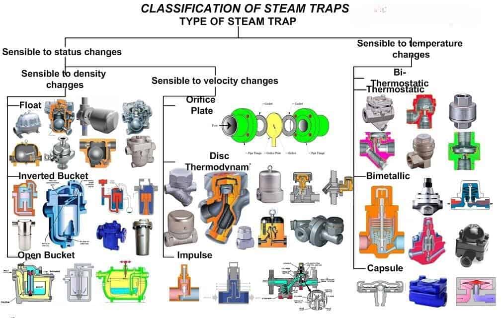 types of steam trap types