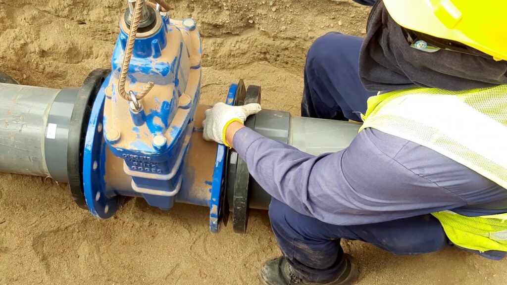 gate valve installation