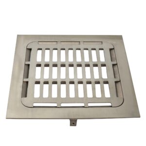 12 inch square ni bronze grid strainer floor drain 0897