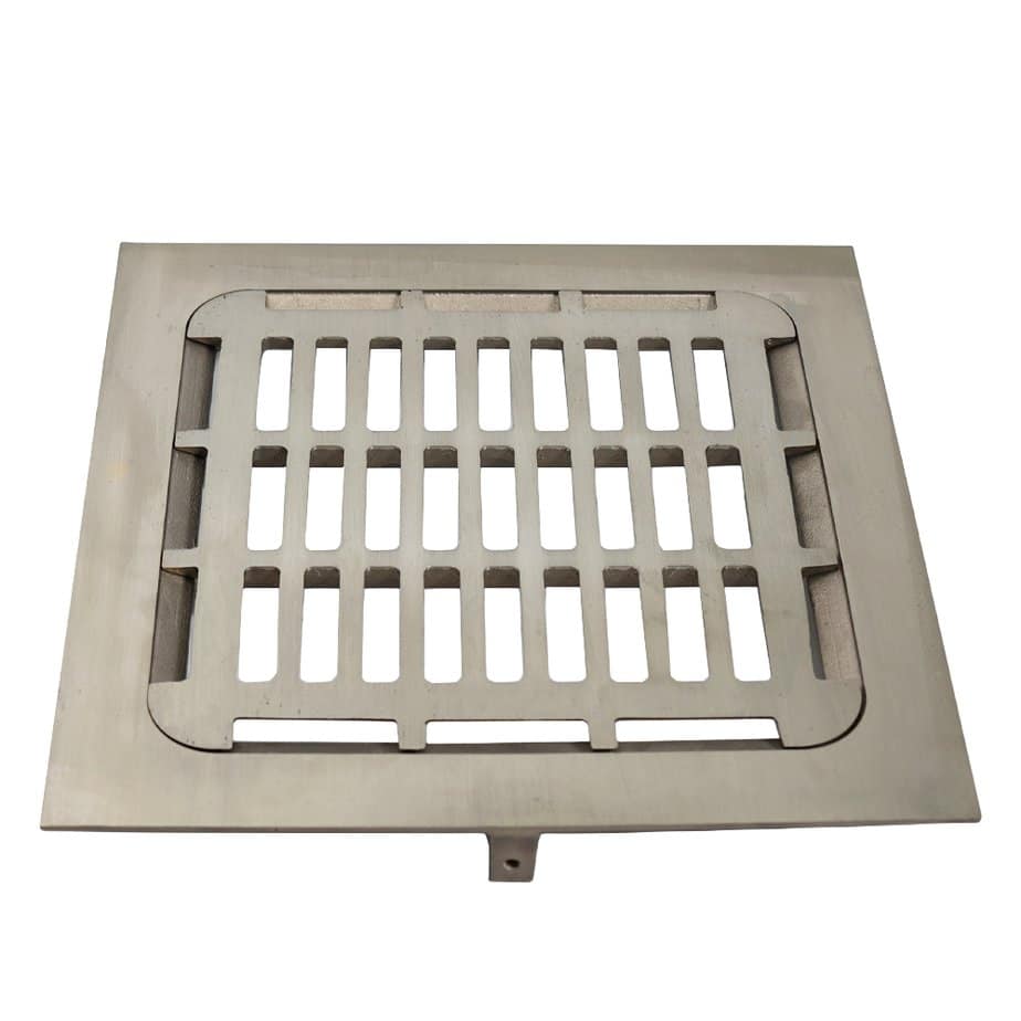 12 inch square ni bronze grid strainer floor drain 0897