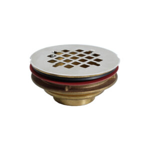 2 inch round no caulk brass shower drain 0885a