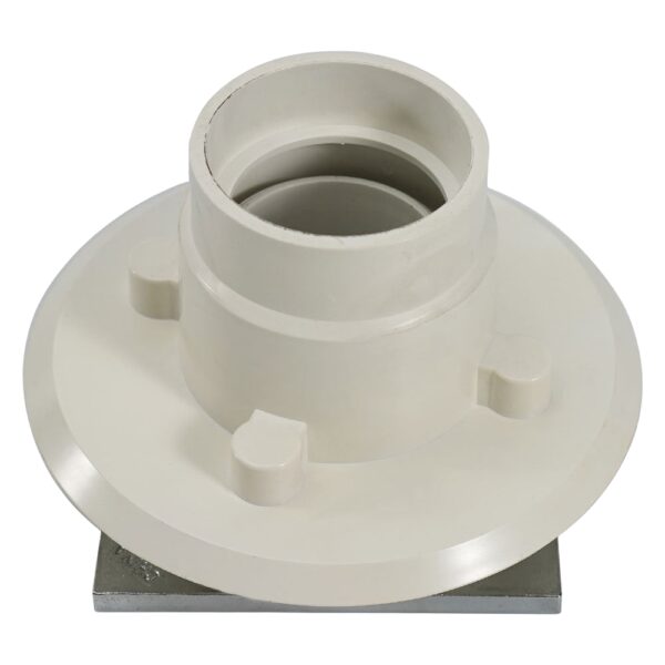 ABS Adjustable Shower Floor Drain with Square Brass Grate - Image 7