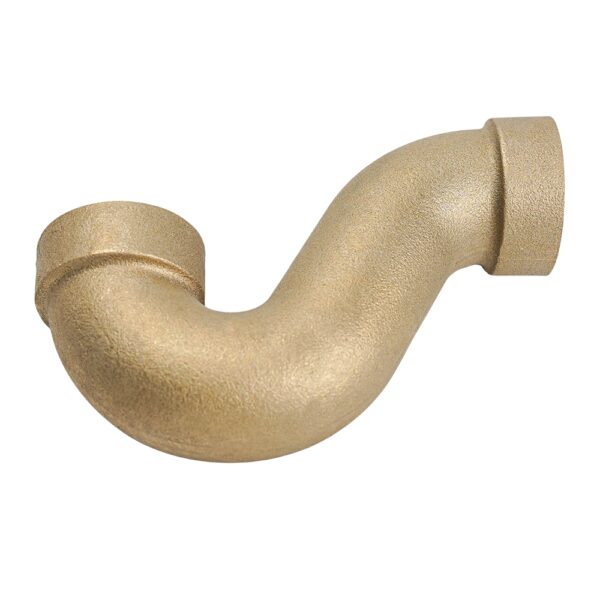 Cast Rough Brass Low Seal Bath Trap Waste Fitting - Image 5