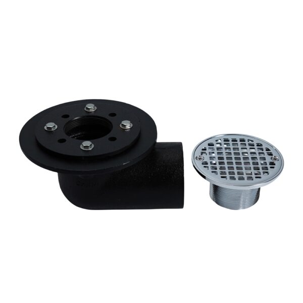 black cast iron adjustable shower floor drain round spare parts 0962