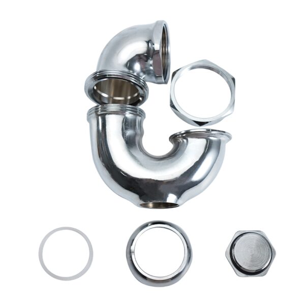 cast brass l.a traps with cleanout tubular parts 0895d