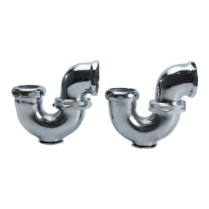 cast brass l.a traps with cleanout tubular chrome plated 0895