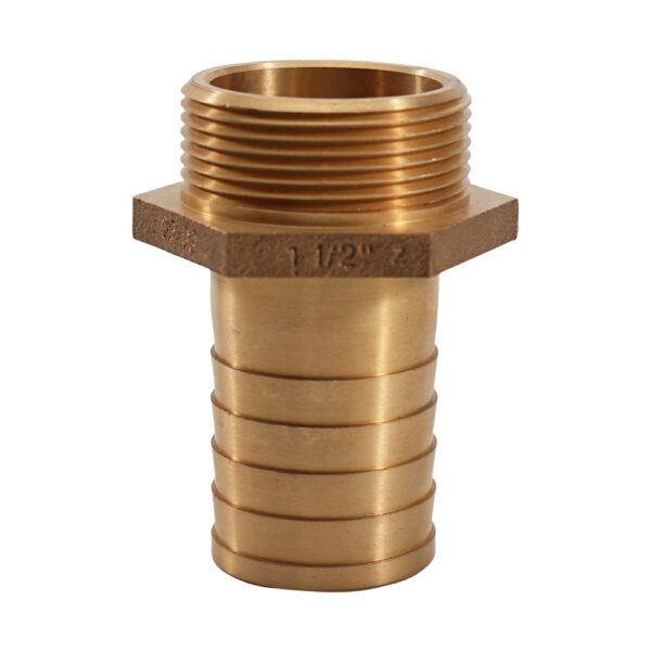 Cast Bronze Barb Hose Fitting Connector Adapter - Image 3