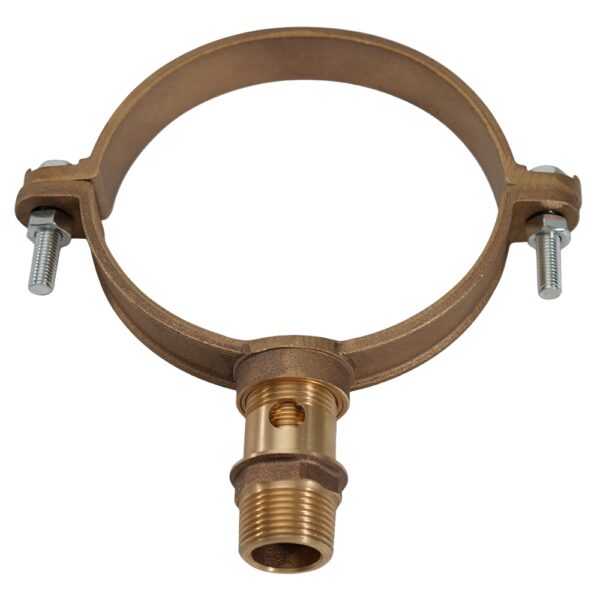 Cast Bronze Saddle Pipe Clamp Ferrule Clip - Image 6