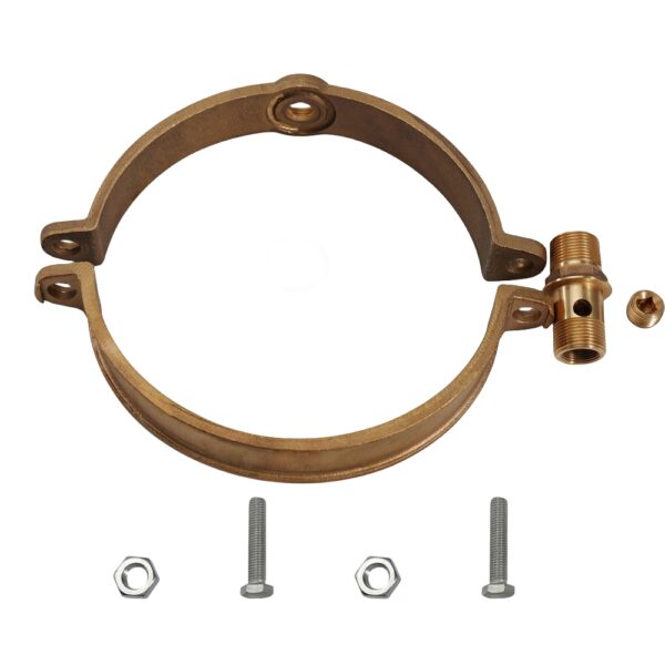 Cast Bronze Saddle Pipe Clamp Ferrule Clip - Image 4