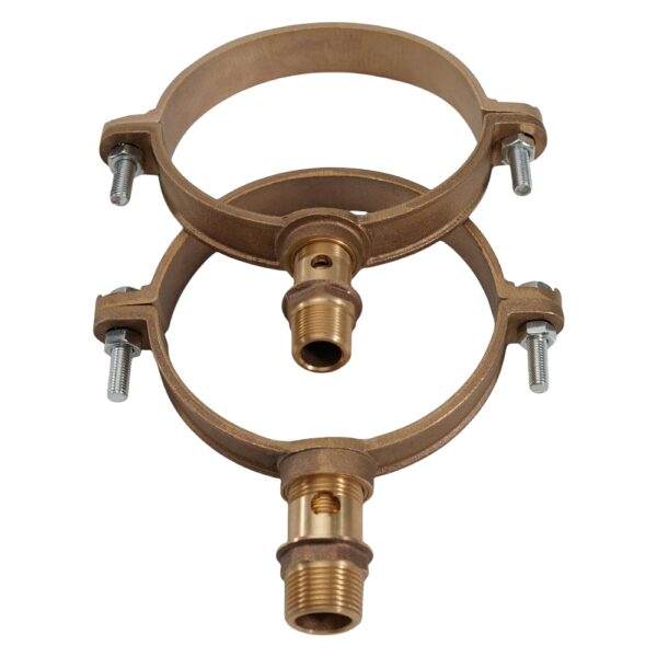 Cast Bronze Saddle Pipe Clamp Ferrule Clip - Image 3