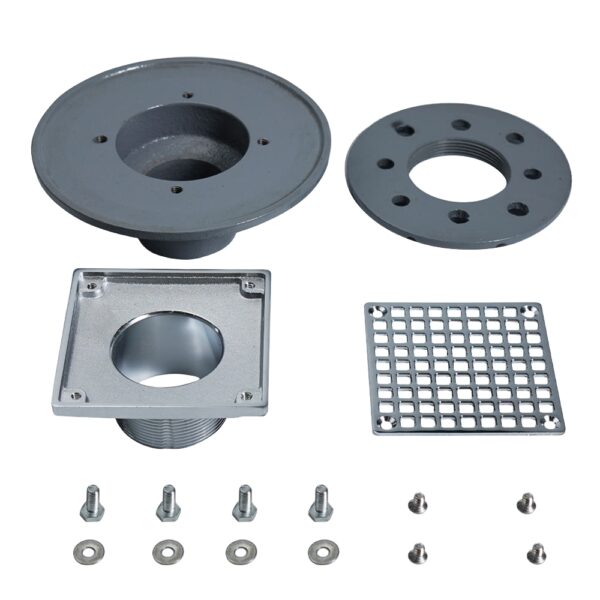 cast iron adjustable shower floor drains round components 0890e