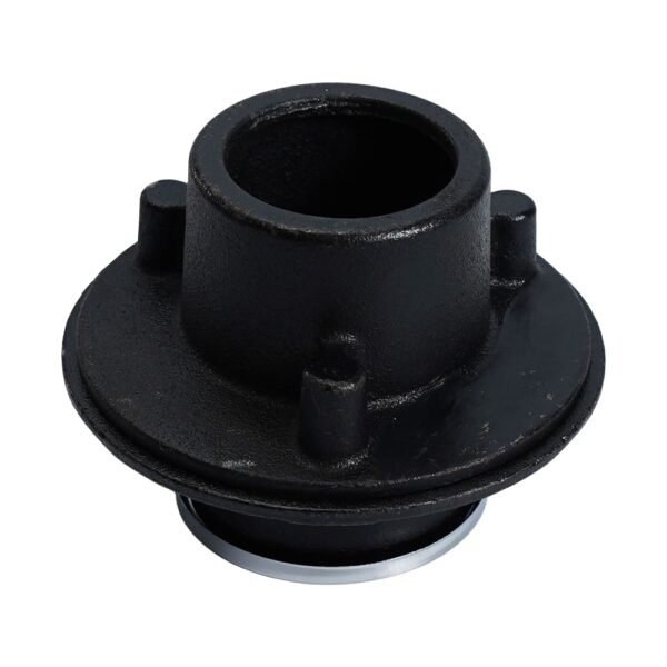cast iron round black non adjustable shower downside 0886b