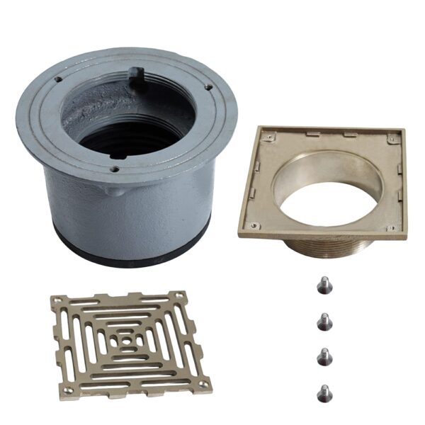 heavy duty cast iron adjustable foor drain components 0974