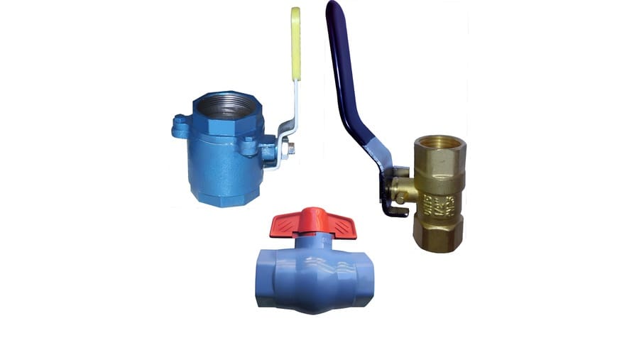 pvc ball vlaves with brasss valves