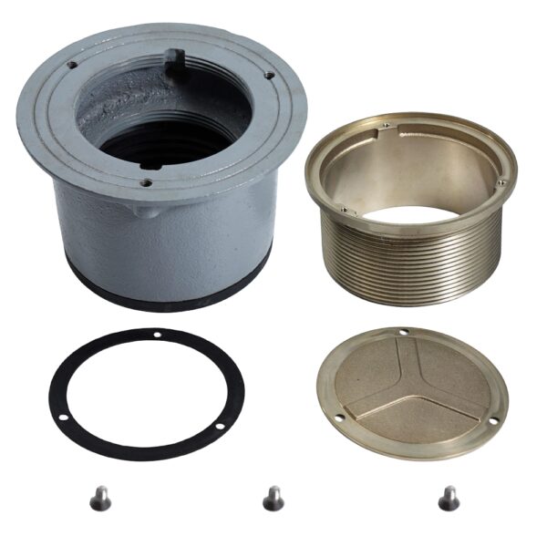 polished cast iron adjustable floor shower drain components 0893d