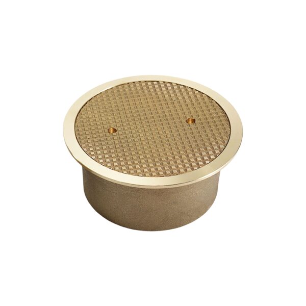 round brass deck plug shower drain round 0972b