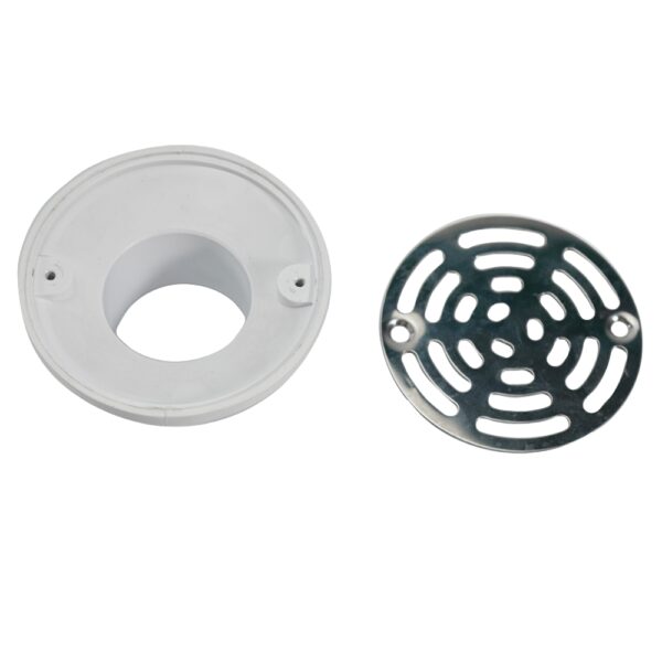 round ss shower drain with pvc body parts 0895
