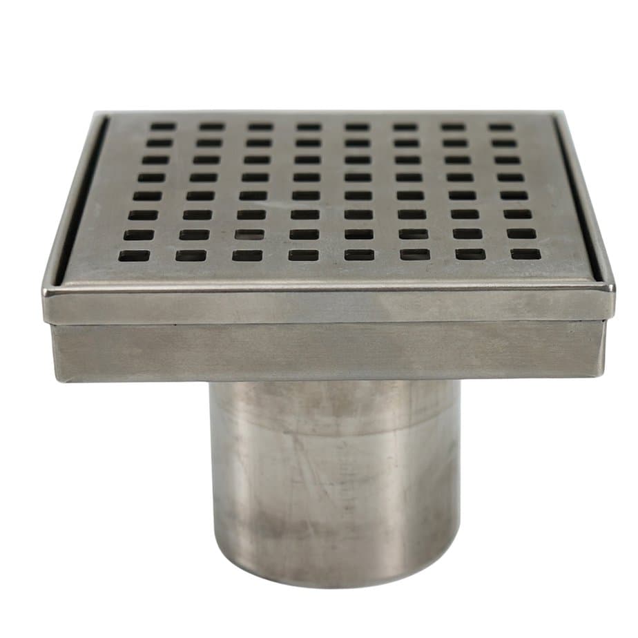 square ss shower drain with square hole 0896a