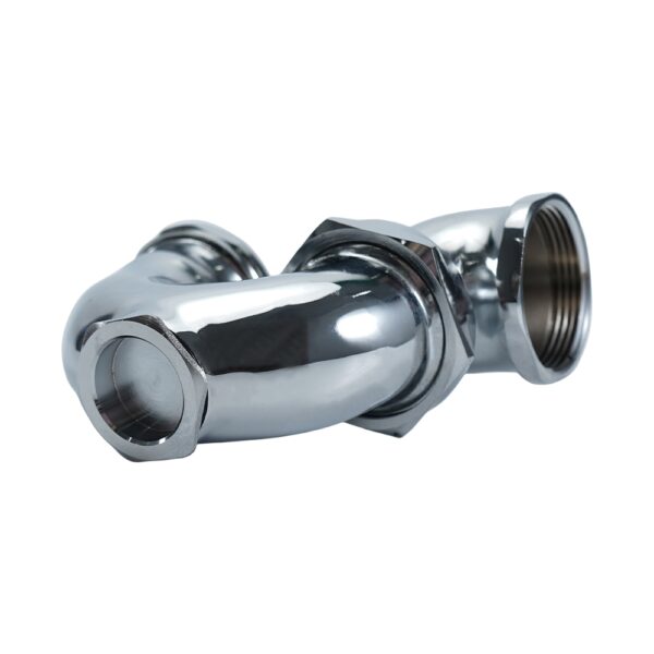 waste cast brass l.a traps with cleanout tubular chrome plated 0895c