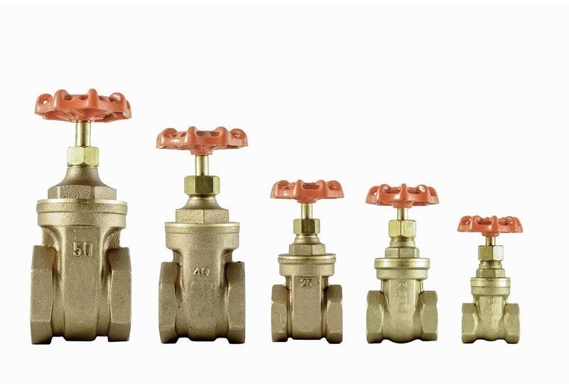 Brass gate valves since dn15 dn50