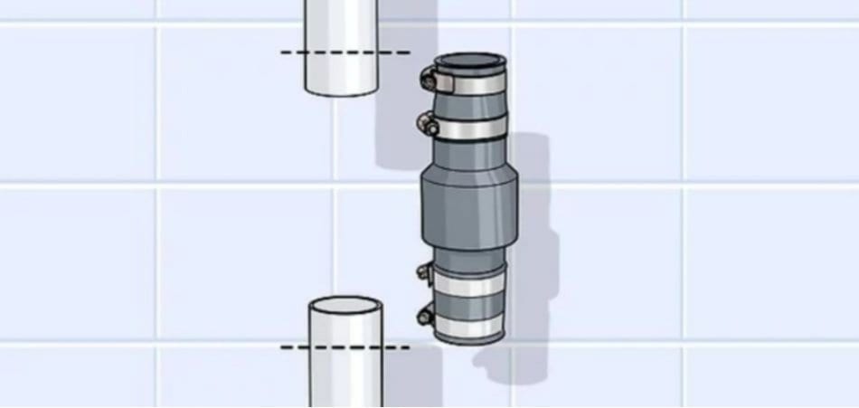 Fitting size of sump pump check valve
