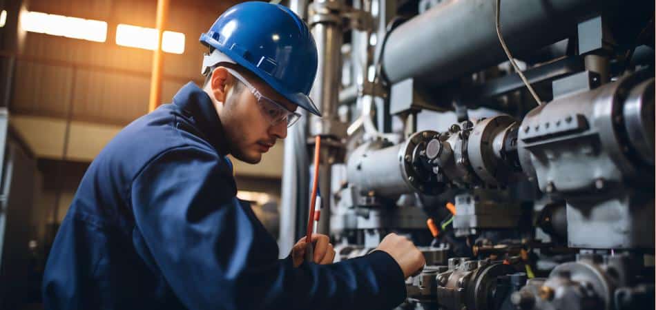 valve worker in manufacturer