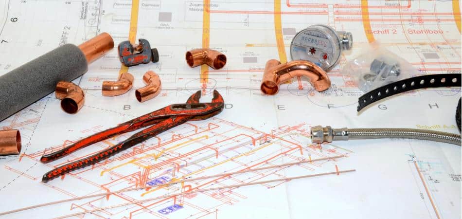 plumbing copper and angle stop valves installation